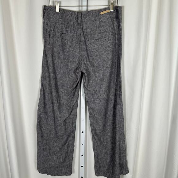 Pilcro and the Letterpress Linen Blend‎ Wide Leg Pants Gray Sz 8P Office Classic - Picture 5 of 8